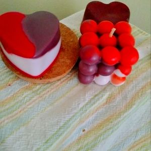 Handmade candles and wax melts freshly made by me